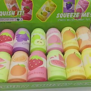 ZXZ | Hot Soda Can Squishy Toy Fruit Strawberry Watermelon Grape Slow Rise Squeeze Toy Beverage‑Shaped Stress Relief Play Party Gifts