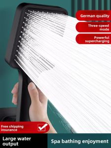 Bathroom Shower Head Shower Sprinkler Hot Water Heater Faucet Bathing Pressure Regulation ABS Plastic Fixed Support Nordic Style