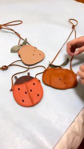 Túi Da Đeo Chéo Mềm Mại Dễ Phối Đồ Thời Trang Phong Cách Hàn Quốc Cho Bé Trai Và Gái