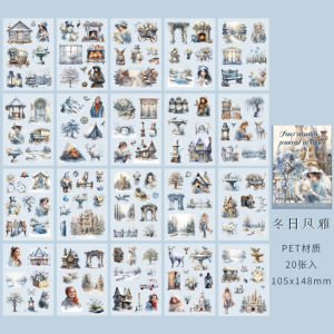 Mr.paper | Mr. Paper 20 Cái Bộ Sách Hướng Dẫn Du Lịch Dành Cho Thanh Thiếu Niên Dòng Sản Phẩm Lịch Để Bàn Tự Làm Nhật Ký Hình Dán Trang Trí Chất Liệu Bốn Mùa