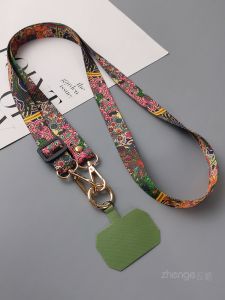 สายโซ่โทรศัพท์แบบพกพาได้ สายสะพายไหล่แบบปรับได้สำหรับผู้หญิง สไตล์ย้อนยุคแบบชาติพันธุ์ สายรัดคอแข็งแรง