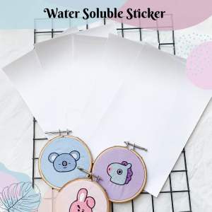 Water Soluble Sticker A4 - Kertas sticker embroidery larut air