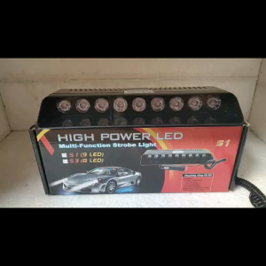 LAMPU KACA SUPIR LED STROBO DASHBOARD 9 LED 15 MODE 12 VOLT