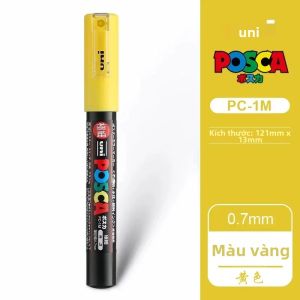 Bút Dạ Quang Uni POSCA 1 Cây Bút Vẽ Acrylic Chống Nước Có Thể Xếp Chồng Dùng Cho Vẽ Tranh Nghệ Thuật Đồ Dùng Học Tập Quảng Cáo Vẽ Tay.