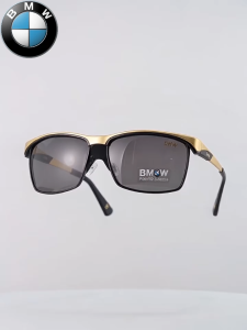 BMW Offical Store HD Vision Fashion Men Polarized Sunglasses For Driving Fishing Metal Frame Shades Anti Glare UV400 Sunny Protection