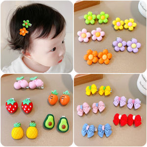 Cute Mini Baby Hair Clips Girls Front Hair Strips Non-Damaging Hair Accessories Childrens Headwear Fashionable Baby Hairpins