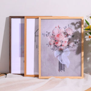 Solid Wood Picture Frame Mounting Wall 8K Mounting Frame Any Size A3 Mounting Frame A4 Wooden Photo Frame Frame Customization