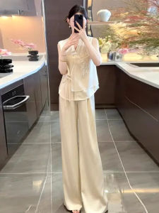 chaqi | เสื้อกั๊กผู้หญิงแขนกุดปักลายสไตล์จีนใหม่ แฟชั่นฤดูร้อน ดีไซน์เก๋ไก๋ สัมผัสหรูหรา สำหรับสาวๆ