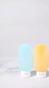 60ml Split Bottle Set Soft Silicone Shampoo Lotion Shower Gel Tube Bottles Empty Container Outdoor Travel Accessories