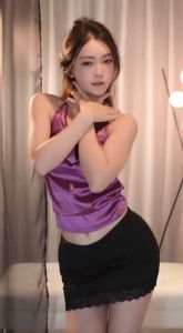 Touching.Me😍😍 ชุดนอนเซ็กซี่ คอฮอลเตอร์ กระโปรงสะโพกสั้น เปลือยหลัง เซ็กซี่และร้อนแรง สิ่งล่อใจเครื่องแบบเลขา