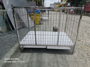 2×3×2.5 1door bend stainless 304 dog cage ONHAND
