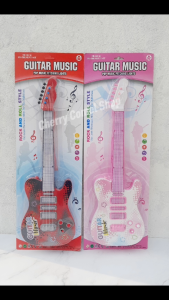 [Free Batteries] Electric Guitar Toy for Kids with Light & Music Mainan Gitar Elektrik Kanak-Kanak Alat Muzik