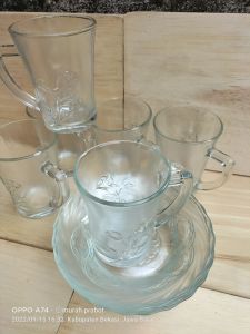 12pcs cangkir kopi 6gelas&6tatakan/paket cangkir kopi set cangkir kopi