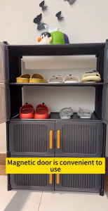 KUKI Multi-layer Shoe Racks  Assembly Storage Shoe Rock Dust-proof Shoe Cabinet Stackable Shoes Organizer