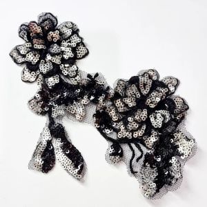 lace bordir bunga full payet import