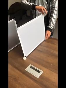 1 Set Sekat Pembatas Meja Kerja 35x45cm Devider Sekat Pembatas