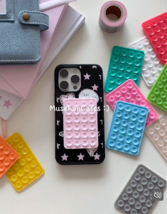 แผ่นซิลิโคนแปะมือถือ2ฝั่ง ไม่ใช้กาว octobud ติดได้2ด้าน ถ้วยดูดhand freeใช้ซ้ำได้ Siliconesuction แผ่นดูดซิลิโคน t