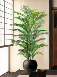 High-end Luxurious Faux Areca Plant Decorative Pot