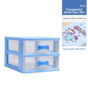 Multifunctional Desk Organizer Multiple Drawer Storage Box