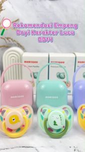 Momosee Empeng Bayi Newborn Dot Bayi Karakter Lucu Datar BPA Free Food Grade Baby Pacifier BB141