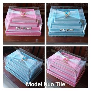 Box Seserahan Kotak Hantaran Lamaran dan Pernikahan Tutup Mika Isi 4 Model Terbaru