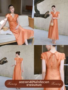 XXNING | French Lace Waist Gathered Dress
