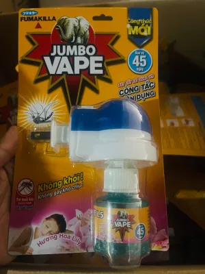 Tinh Dầu Xông đuổi muỗi Jumbo Vape không khói không tro không bẩn.