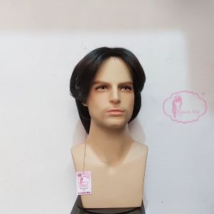 Ryuuta Wig Basic Cap Short Pendek Pria Cowok Mullet Hitam Coklat