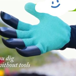 Găng tay làm vườn chuyên dụng (1 đôi) có móng vuốt độ bền cao chống thấm nước đào xới đất dễ vệ sinh-HAUSE