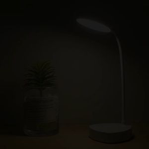 โคมไฟอ่านหนังสือฐานกลมโคมไฟตั้งโต๊ะ LED