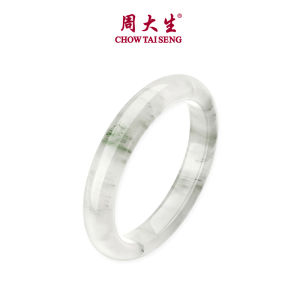CTS Natural Chinese Tianshan Jade Bangle CHOW TAI SENG 周大生 E1WC00764CH