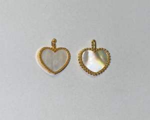 ON SALE 18K Yellow Gold MINI HEART Pendant(HOLLOW/AMPAW/White/10mm)✨