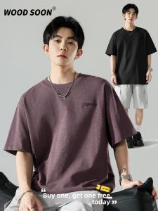 Wood soon | American Embroidery Loose Casual Summer T-shirt