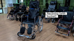 [Ready Stock] Reclining Wheelchair With Bucket Kerusi Roda Berbaring - MDA Approved