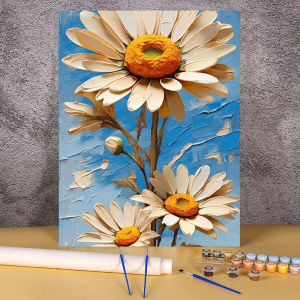 BILIBILI | DIY Paint By Numbers Canvas Painting Kits Peony Flower Art 30x40cm Pictures By Number Unique Gift Home Decoration Wall Art