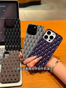 Tri-Town Heat Dissipation Breathable Hard Case for IPhone XR 11 12 13 14 15 16 Pro Max 7 8 Plus XS MAX Shockproof Case