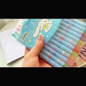 12 Colors Sanrio Rotating Crayons Set Washable Coloring Pencil Nontoxic Painting Gift