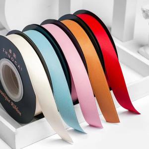 20yards/roll 15mm Silk Satin Matte Ribbon Polyester Ribbon for Handmade Bow Wedding Christmas Decoration DIY Sewing Supplies