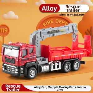 Educational Alloy Fire Truck Toy