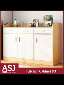 ASJ_ Multifunctional UPGRADE Kitchen Sideboard Storage Cabinet Storage D3 / Self assembly - SHIP FROM IPOH