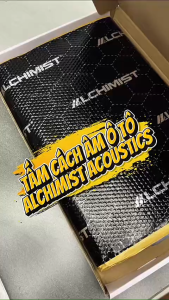 Tấm cách âm ALCHIMIST ACOUSTIC 3 lớp màu đen siêu chống ồn hàng nhập khẩu - cách âm 4 lớp 80x40