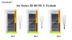 Mi Giả Lông Chồn Giả Mềm Mại Tự Nhiên 3D/4D/5D Hình Chữ U NAGARAKU Làm Thủ Công Từ Sợi Tổng Hợp Dùng Cho Trang Điểm