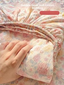 Thickened Double Layer Bed Canopy Single Piece 2025 New Full Wrap Class a Dirt Resistant Mattress Protector Three Piece Set