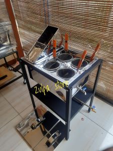 dandang mie ayam 4 lubang lengkap / dandang mie kocok / dandang kotak / panci mie ayam bakmie