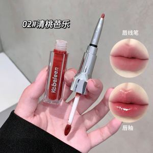 Small Fish Begonia 000 Double-Headed Lip Lacquer Lip Pencil Water Light Mirror Lip Gloss Matte Finish Lip Liner Lipstick 2024 New Arrival