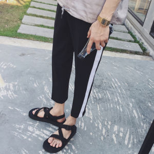 Premium White Mens Casual Pants American Loose Straight Leg Trousers Versatile Workwear West Suit Fashionable Youth Style