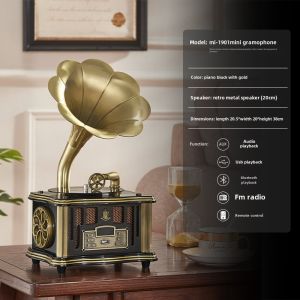 German Burmester Wireless Bluetooth Audio Gramophone Record Retro Phonograph Living Room Decoration Solid Wood Audio