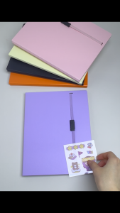 A5/A4/Long Foldable Clipboard Purple 360° Folding Writing Pad Clip Board File Folder Organizer School Office Supplies