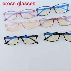 แว่นกรองแสงสีฟ้า วัสดุTR90 ดัดงอได้ รหัส CGB43 ทรงเหลี่ยม