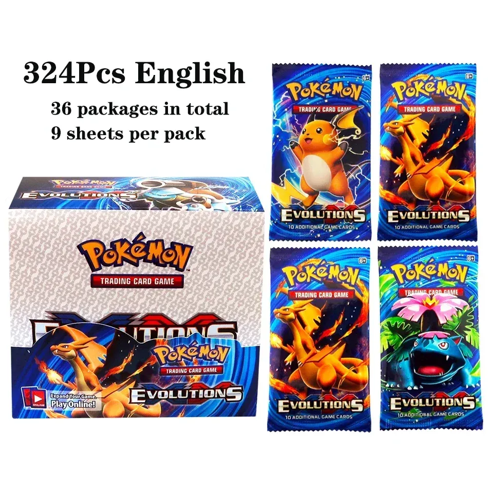 324Pcs Pokemon Cards TCG: Sun & Moon XY Evolutions Booster Box Collectible  Trading Pokemon Cards Game Board Game | Lazada Singapore